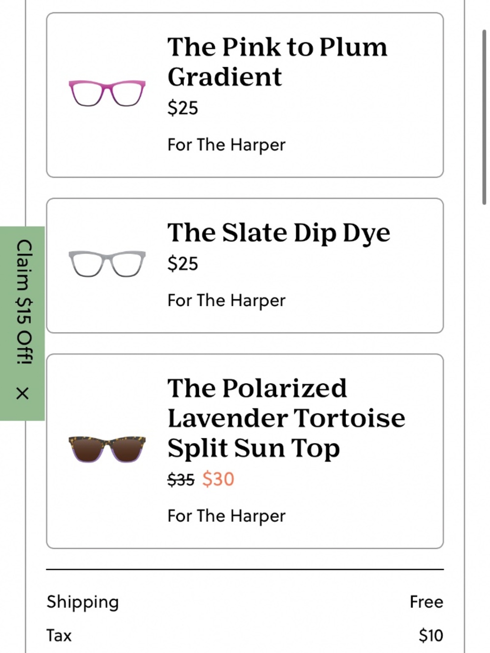 Pair Harper Toppers